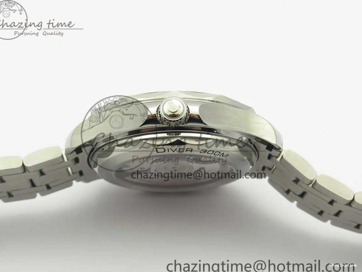 0424 ZeroBulk 2018 Seamaster Diver 300M OMF Best Edition Blue Ceramic Blue Dial on SS Bracelet A8800 (Black Balance Wheel) 7957